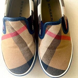 Burberry shoes and a good condition.